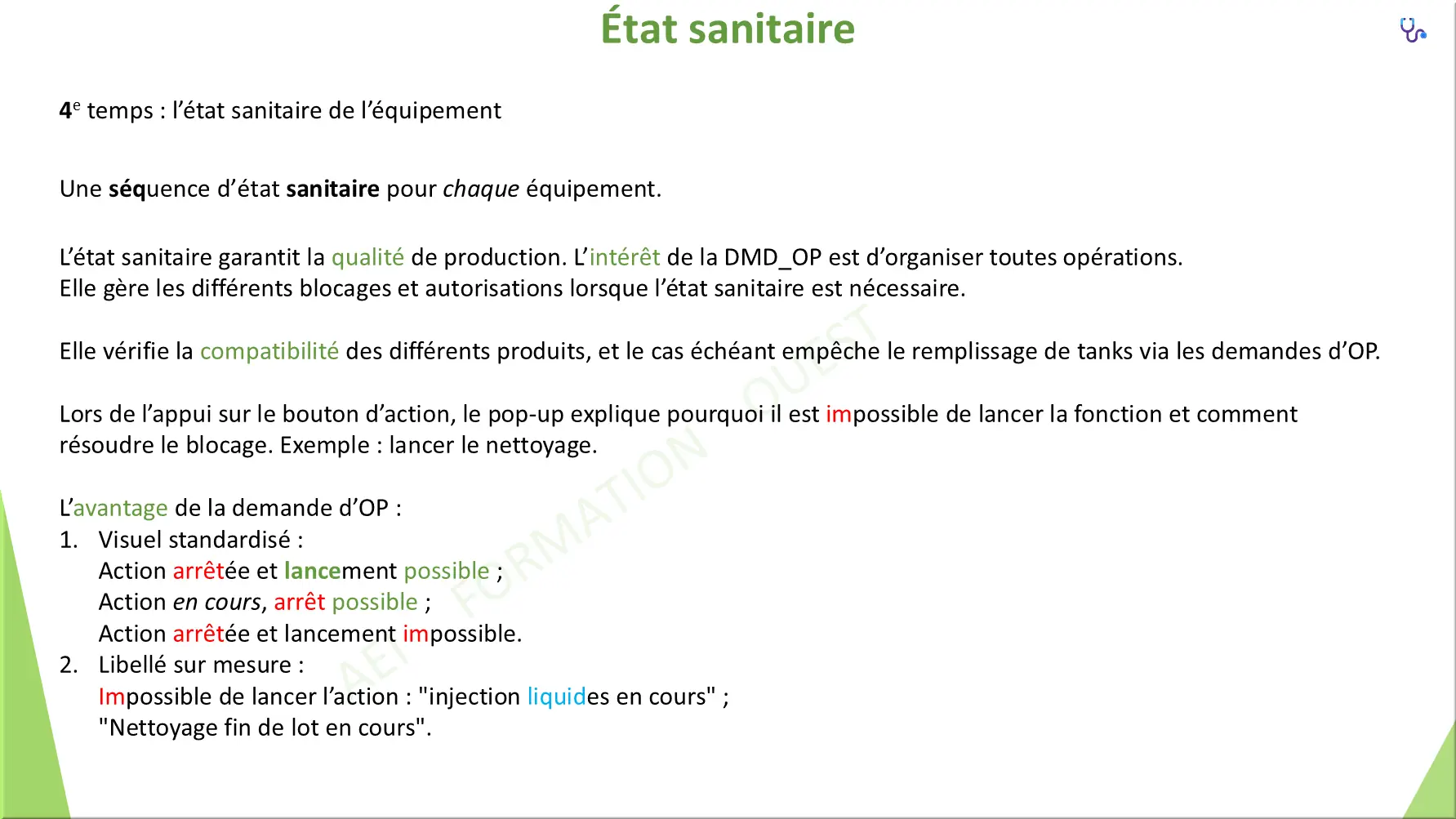 État sanitaire